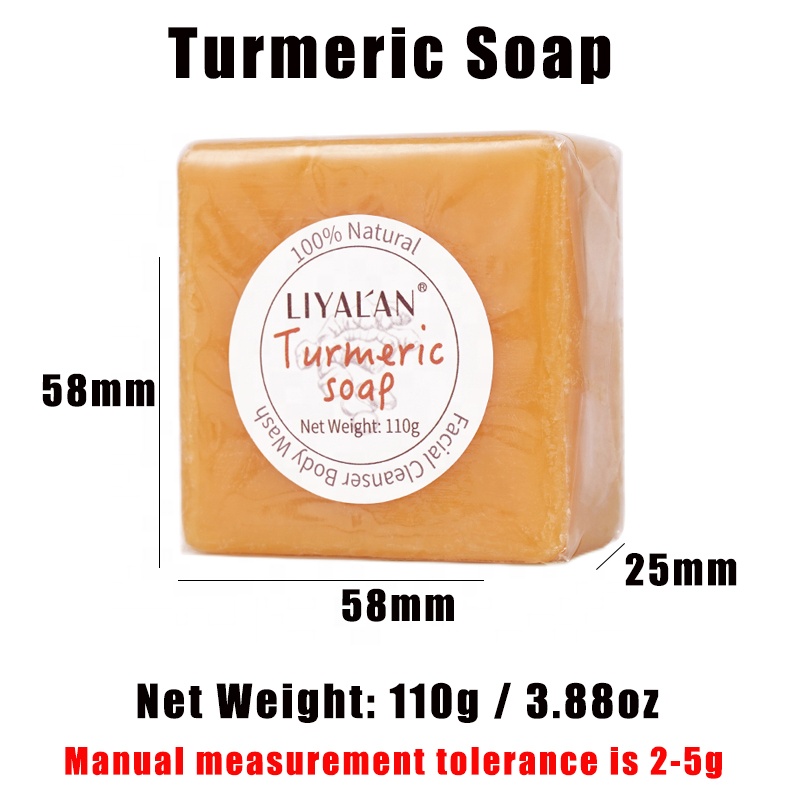 Natural Turmeric Handmade Bar Cleaning soap for Facial Whitening, Pores and skin Lightening, Darkish Spot Remedy, and Pimples Prevention